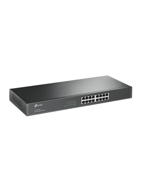 TP-Link TL-SG1016 No administrado Gigabit Ethernet (10/100/1000) 1U Negro