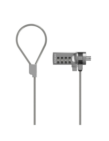 AISENS Cable de Seguridad con Cerradura de Combinacion para Ordenador, Monitor, Portatil 1.5M
