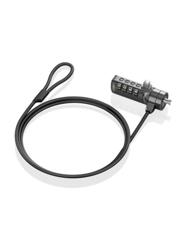 AISENS ASLK-D40N03-BK cable antirrobo Negro 1,5 m