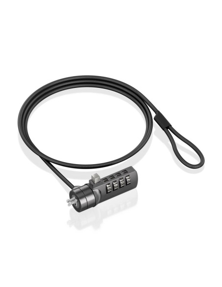 AISENS ASLK-D40N03-BK cable antirrobo Negro 1,5 m