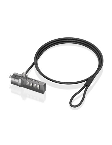 AISENS ASLK-D40N03-BK cable antirrobo Negro 1,5 m