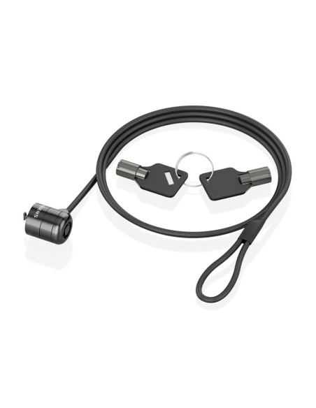 AISENS ASLK-D40K04-BK cable antirrobo Negro 1,5 m