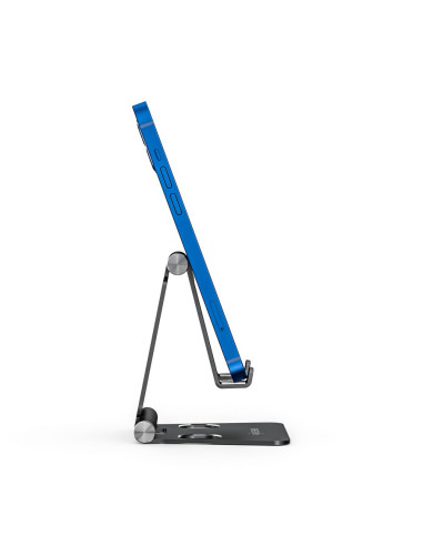 AISENS Soporte De Sobremesa Tamaño M Ajustable (2 Pivotes) Para Movil / Tablet, Negro