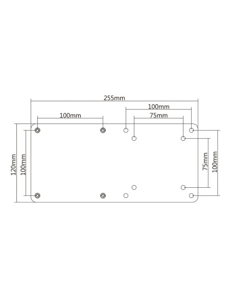 AISENS Soporte VESA para mini PC, Negro