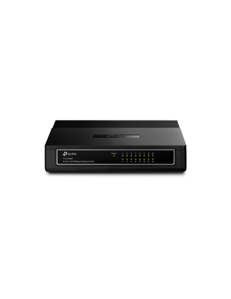 TP-Link TL-SF1016D No administrado Fast Ethernet (10/100) Negro