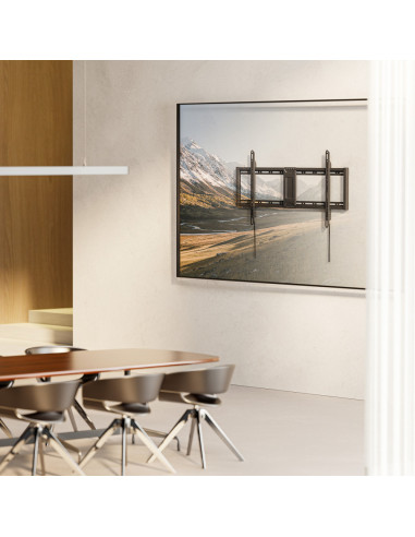 AISENS Soporte Eco Ultra Delgado Para Monitor/TV 75kg de 43"-100", Negro