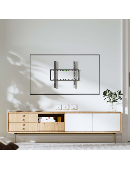 AISENS Soporte Eco Ultra Delgado Para Monitor/TV 45Kg de 32-75", Negro