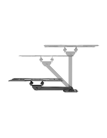 AISENS Soporte Eco Giratorio, Inclinable Para Monitor/TV 30kg (2 Pivotes) De 23"-43", Negro