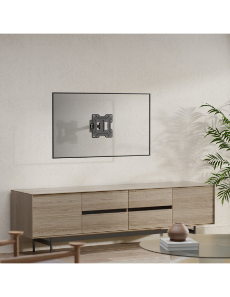 AISENS Soporte Eco Giratorio, Inclinable Para Monitor/TV 30kg (2 Pivotes) De 23"-43", Negro