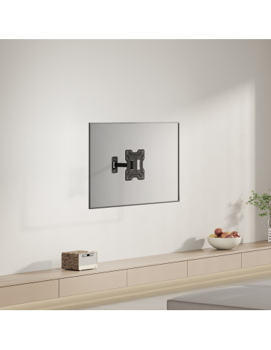 AISENS Soporte Eco Giratorio, Inclinable Para Monitor/TV 30kg (2 Pivotes) De 23"-43", Negro