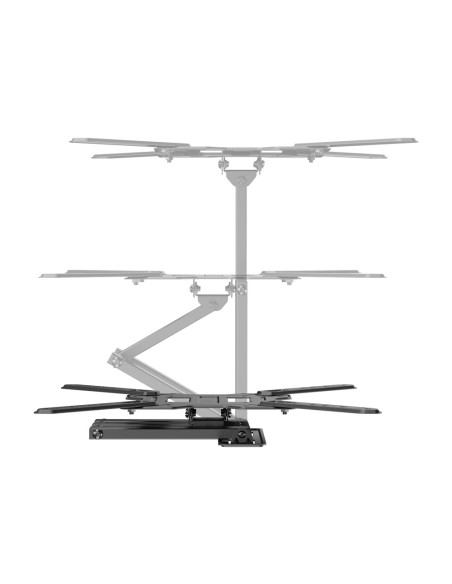 AISENS Soporte Eco Giratorio, Inclinable Para Monitor/TV 30kg (3 Pivotes) De 23"-65", Negro