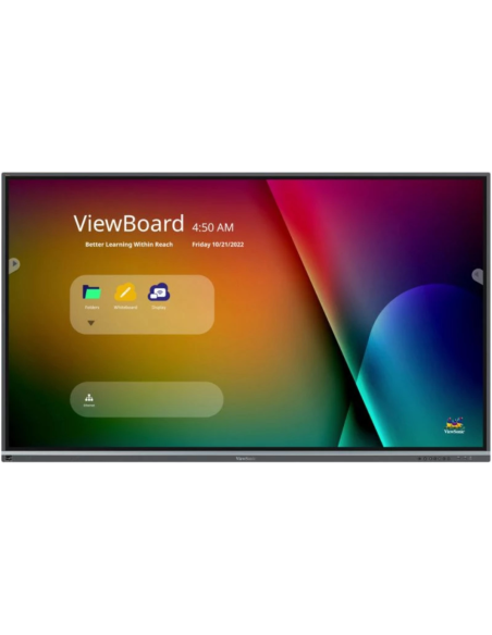 Viewsonic IFP8650-5F pizarra blanca interactiva 2,18 m (86") 3840 x 2160 Pixeles Pantalla táctil Negro HDMI