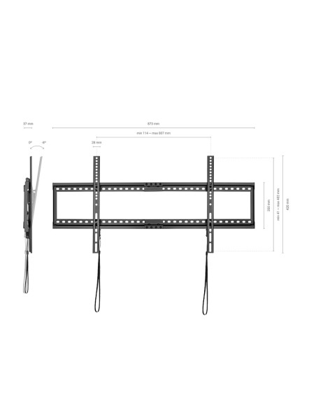 AISENS Soporte ECO Inclinable para Monitor/TV 75Kg de 37-90, Negro