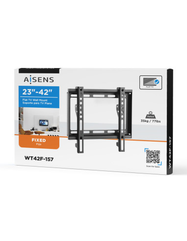 AISENS Soporte Eco Ultra Delgado Para Monitor/tv 35kg De 23-42, Negro