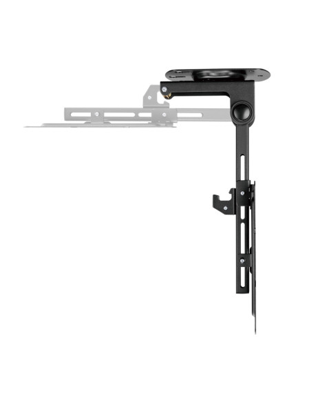 AISENS Soporte de Techo Giratorio, Plegable para Monitor/TV 20Kg de 19-43, Negro