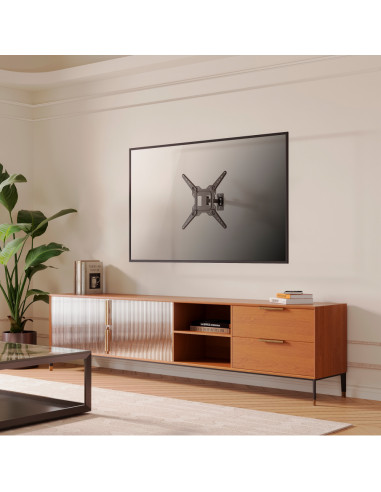 AISENS Soporte Eco Giratorio, Inclinable Para Monitor/TV 30kg (2 Pivotes) De 23-55, Negro