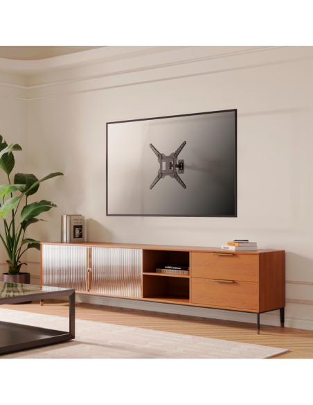 AISENS Soporte Eco Giratorio, Inclinable Para Monitor/TV 30kg (2 Pivotes) De 23-55, Negro