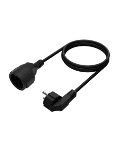 AISENS Cable Alargador de Alimentacion Schuko, CEE7/M-CEE7/H, Negro, 3.0M 2