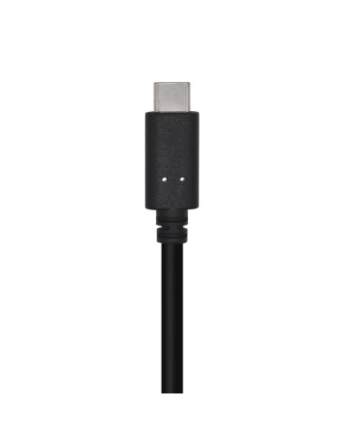 AISENS Cable USB 3.1 Gen 2 10 Gbps 3 A, Tipo C/M-A/M, Negro, 0.5m