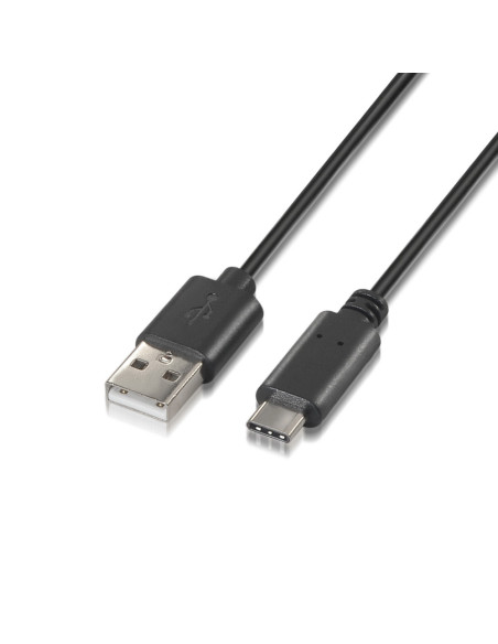 AISENS A107-0050 cable USB USB 2.0 0,5 m USB A USB C Negro