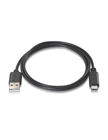 AISENS A107-0050 cable USB USB 2.0 0,5 m USB A USB C Negro