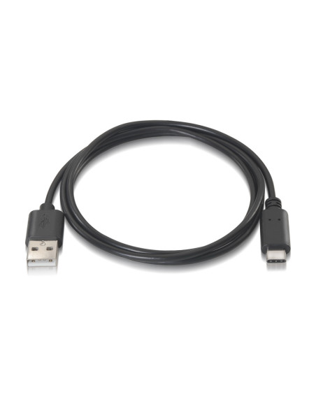 AISENS A107-0051 cable USB USB 2.0 1 m USB A USB C Negro