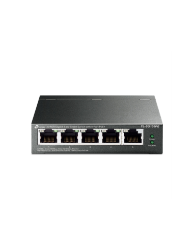 TP-Link TL-SG105PE switch Gestionado L2 Gigabit Ethernet (10/100/1000) Energía sobre Ethernet (PoE) Negro