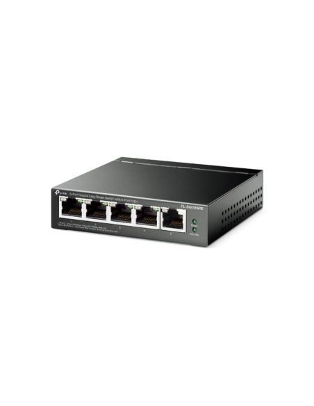 TP-Link TL-SG105PE switch Gestionado L2 Gigabit Ethernet (10/100/1000) Energía sobre Ethernet (PoE) Negro