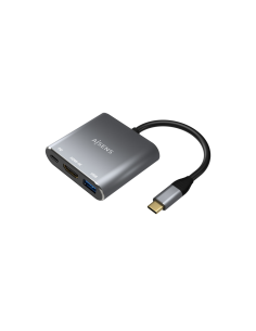 Gembird UHB-U3P4-03 base para portátil y replicador de puertos Alámbrico USB 3.2 Gen 1 (3.1 Gen 1) Type-A Negro