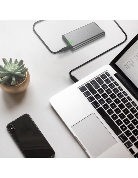 AISENS Cable USB 3.2 Gen1 5Gbps 4k@60Hz 3A 60W E-Marker, Tipo USB-C/M-USB-C/M, Negro, 5.0m