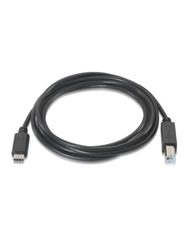 AISENS A107-0053 cable USB USB 2.0 1 m USB C USB B Negro