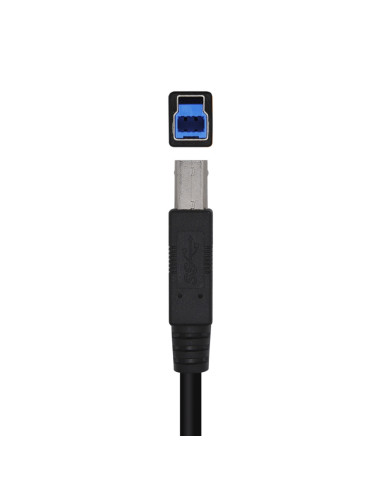 AISENS Cable USB 3.0 Impresora Tipo A/M-B/M, Negro, 2.0m
