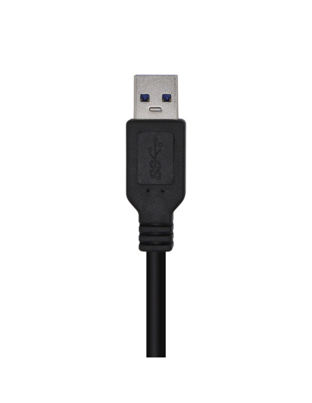 AISENS Cable USB 3.0, Tipo A/M-A/M, Negro, 3.0m