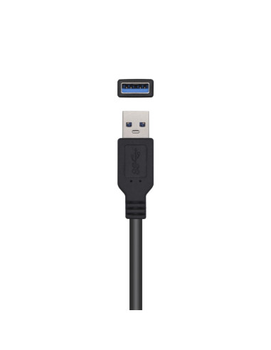 AISENS Cable USB 3.0 Prolongador Con Amplificador, Tipo A/M-A/H, Negro, 5.0m
