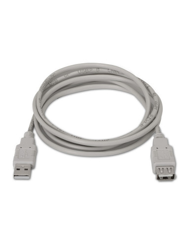 AISENS A101-0012 cable USB USB 2.0 1 m USB A Beige