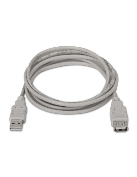 AISENS A101-0012 cable USB USB 2.0 1 m USB A Beige