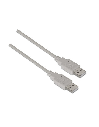 AISENS A101-0021 cable USB USB 2.0 1 m USB A Beige