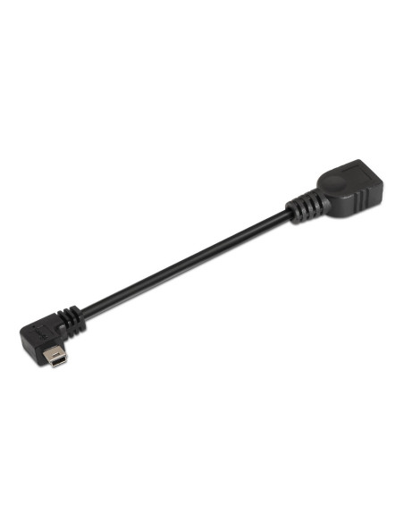 AISENS A101-0034 cable USB USB 2.0 0,15 m Mini-USB B USB A Negro
