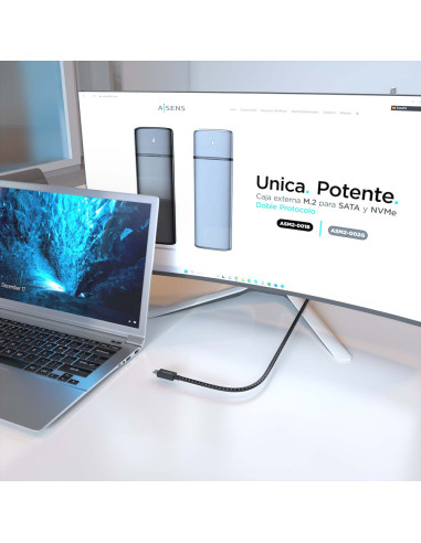 AISENS A156-0866 cable USB USB4 Gen 3x2 0,5 m USB C