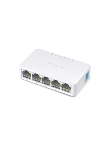 Mercusys MS105 switch No administrado Fast Ethernet (10/100) Blanco