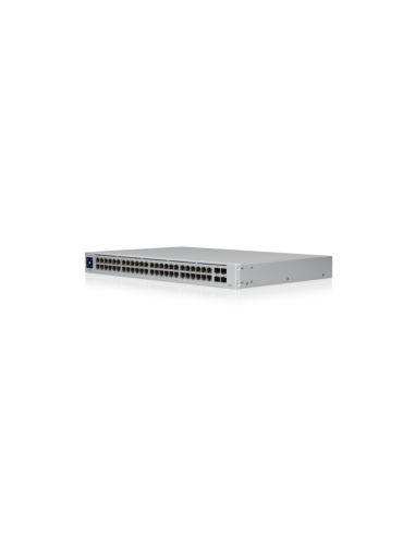 Ubiquiti UniFi USW-48-POE switch Gestionado L2 Gigabit Ethernet (10/100/1000) Energía sobre Ethernet (PoE) 1U Acero inoxidable