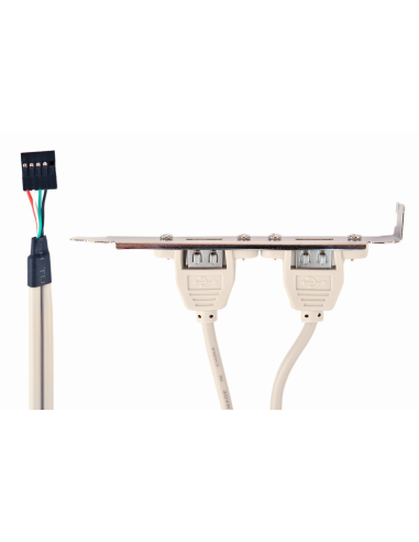 Gembird CCUSBRECEPTACLE tarjeta y adaptador de interfaz Interno USB 2.0