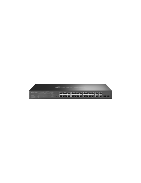 TP-Link Omada SL2428P switch Gestionado L2 Fast Ethernet (10/100) Energía sobre Ethernet (PoE) 1U Negro