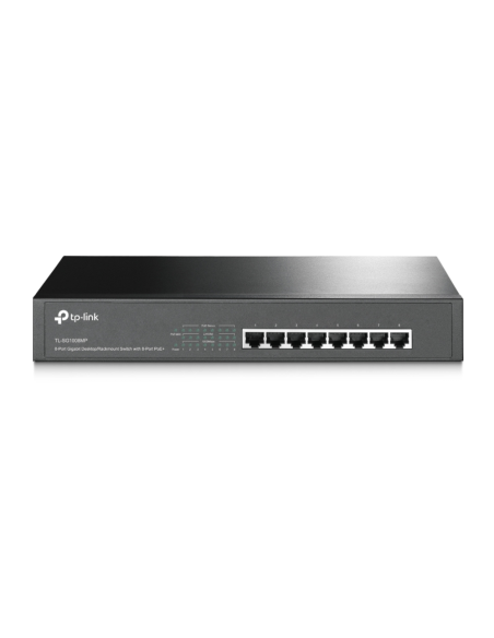 TP-Link TL-SG1008MP switch No administrado Gigabit Ethernet (10/100/1000) Energía sobre Ethernet (PoE) Negro