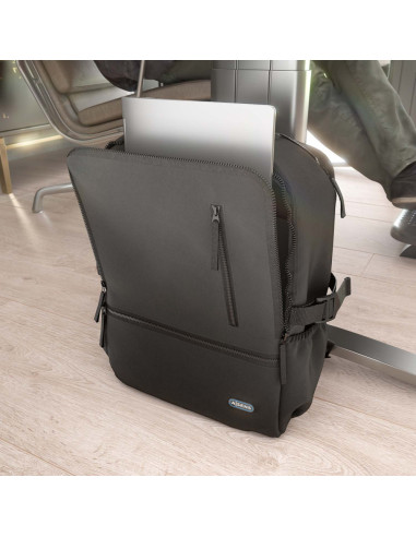 AISENS ASBG-BP086-BK maletines para portátil 39,6 cm (15.6")