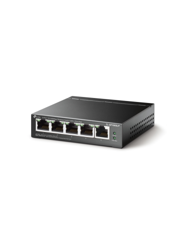 TP-Link TL-SF1005LP switch No administrado Fast Ethernet (10/100) Energía sobre Ethernet (PoE) Negro