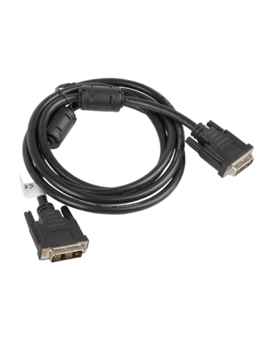 Lanberg CA-DVIS-10CC-0018-BK cable DVI 1,8 m DVI-D Negro