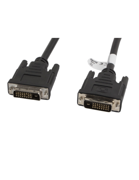 Lanberg CA-DVID-10CC-0018-BK cable DVI 1,8 m DVI-D Negro