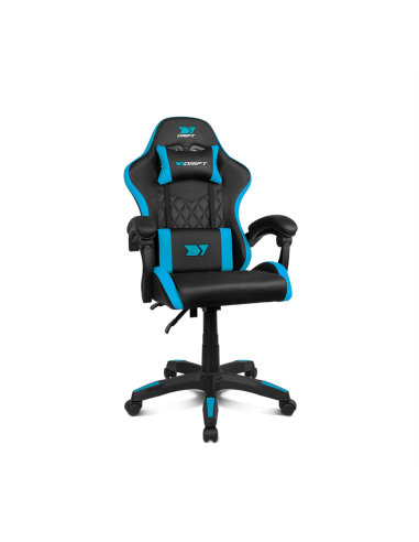 DRIFT DR35BL silla para videojuegos Silla para videojuegos de PC Asiento acolchado Negro, Azul