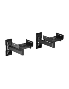 AISENS Soporte Universal De Pared Giratorio E Inclinable Para Altavoces, Negro